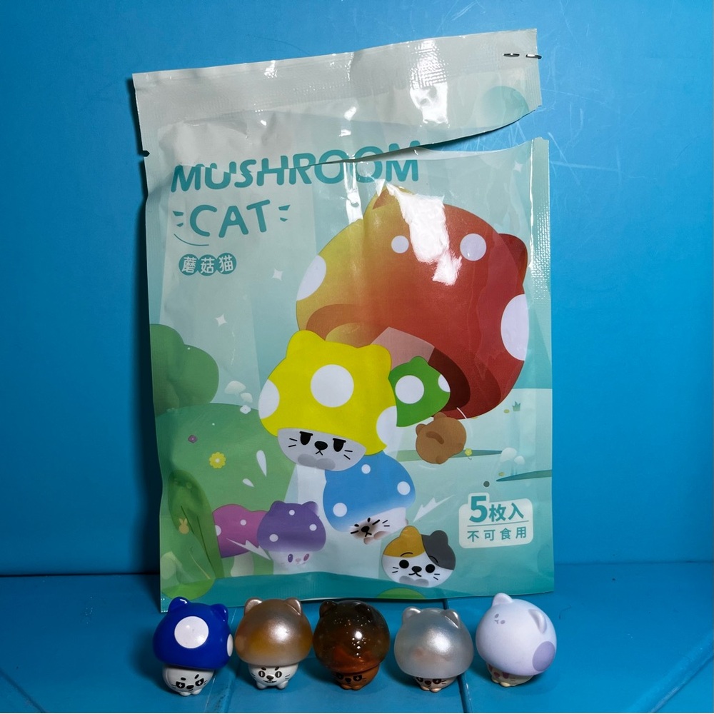Choco Teddy - Mushroom Cat - Lot of 5
